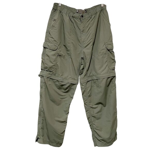 REI Co-op Men's Olive Green Convertible Cargo Pants XL 30L Outdoor Hiking Camp - Picture 1 of 8